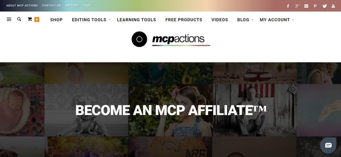 screenshot of the affiliate sign up page for MCP Actions