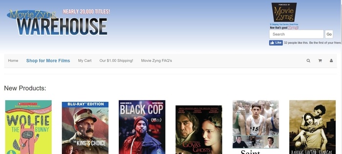 screenshot of the affiliate sign up page for Movie Zyng