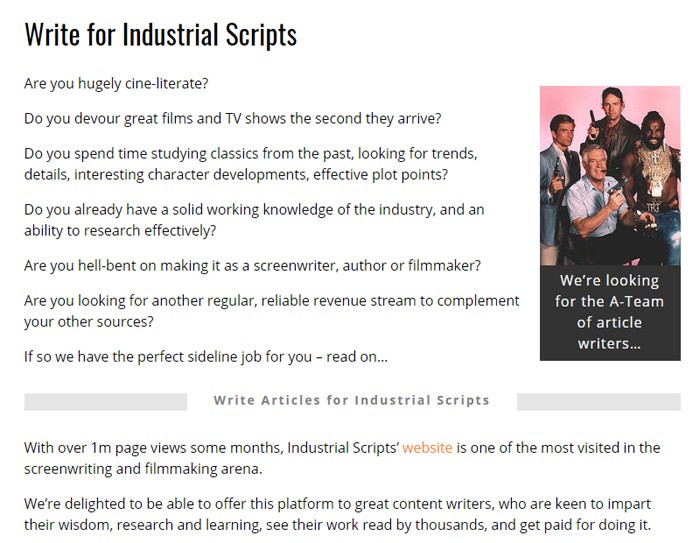 Write For Industrial Scripts