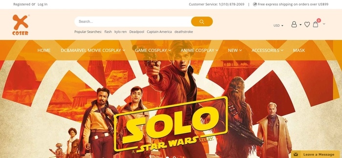 screenshot of the affiliate sign up page for Xcoser