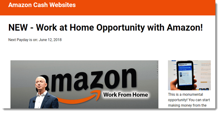 Amazon Cash Websites