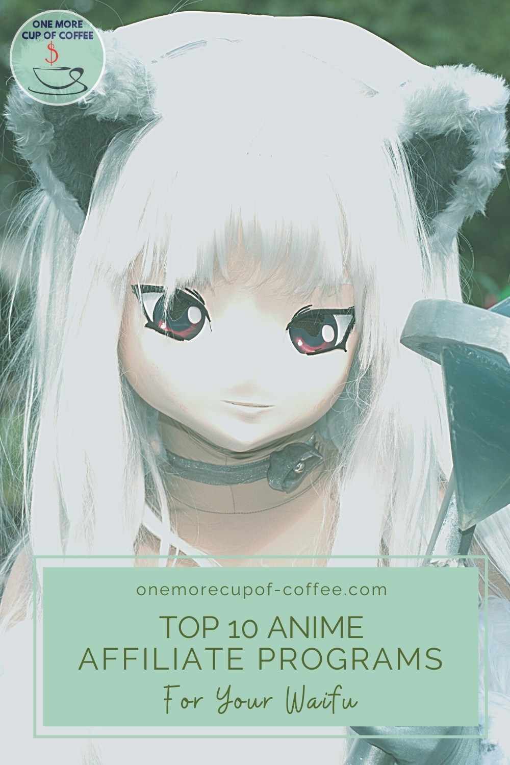 female anime character with text overlay "Top 10 Anime Affiliate Programs For Your Waifu"