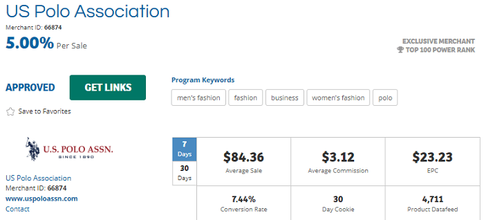 US Polo Association Affiliate Portal