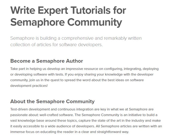 Write For Semaphore