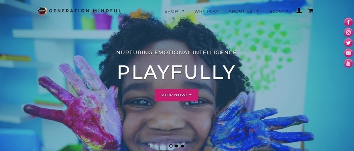 screenshot of the affiliate sign up page for Generation Mindful