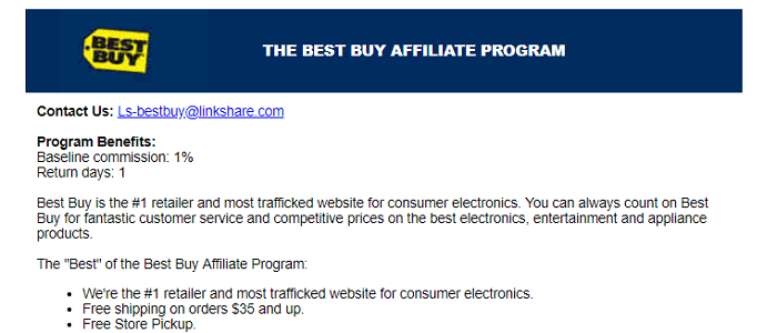 Best Buy Affiliate Program