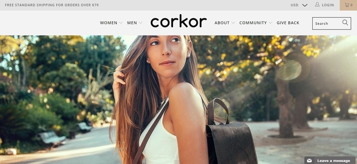 screenshot of the affiliate sign up page for Corkor