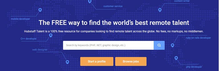 Hubstaff Talent website screenshot