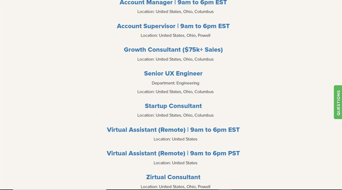 Jobs Available On Zirtual