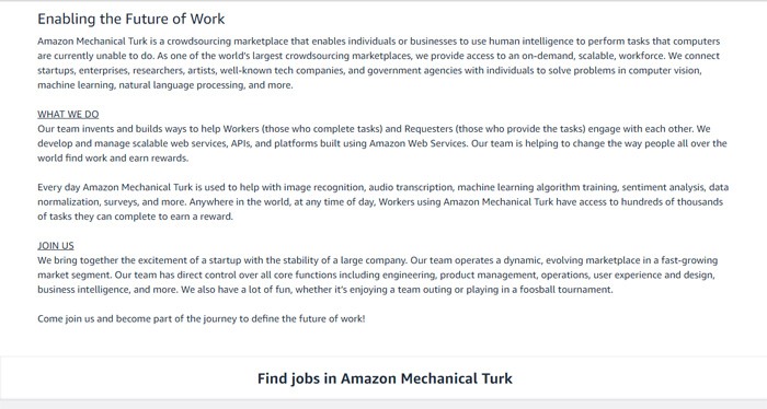 MTurk Careers