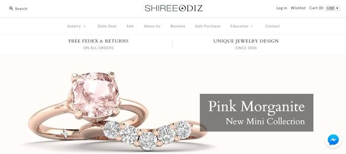  screenshot of the affiliate sign up page for Shiree Odiz