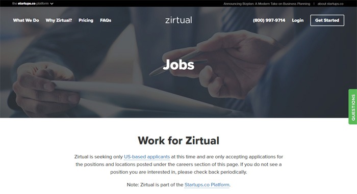 Work For Zirtual