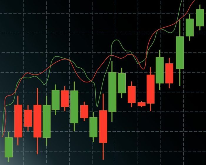 graph of rising candlesticks representing best investment affiliate programs