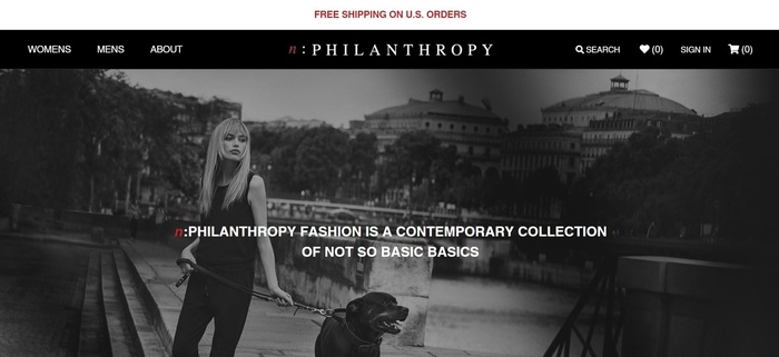 screenshot of the affiliate sign up page for nPhilanthropy