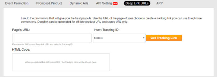 AliExpress Affiliate Deep Link URLs