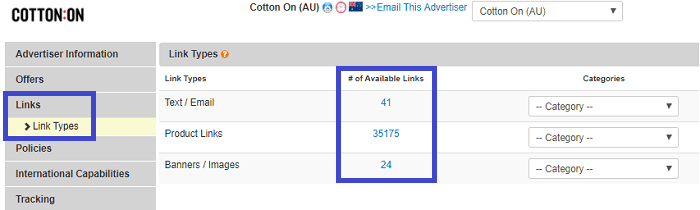 Cotton On Affiliate Links