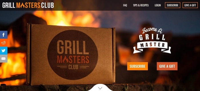 screenshot of the affiliate sign up page for Grill Masters Club