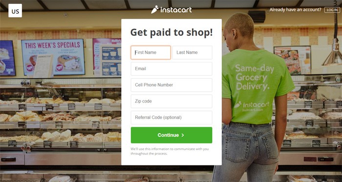 Shop For Instacart