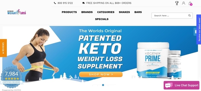 screenshot of the affiliate sign up page for Doctors Best Weight Loss