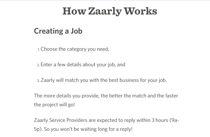 How Zaarly Works