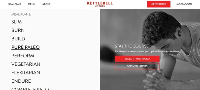 screenshot of the affiliate sign up page for Kettlebell Kitchen