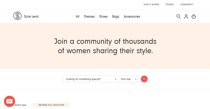 A website screenshot from Style Lend showing a quote about women and menus