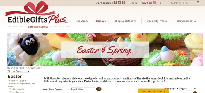 screenshot of the affiliate signup page for EdibleGiftsPlus