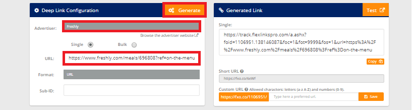 FlexOffers Advertiser Deep Linking