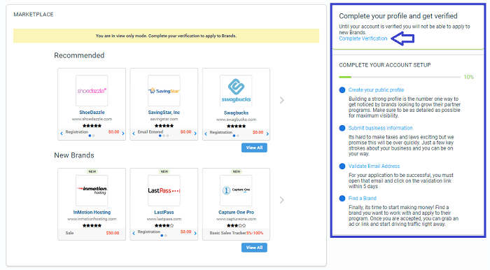 Impact Sign Up Verification Process