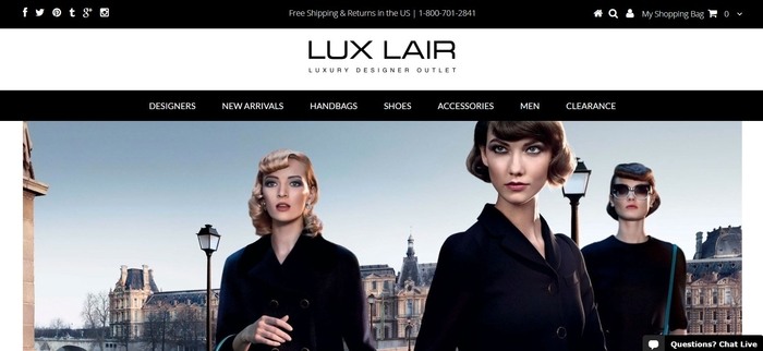 screenshot of the affiliate sign up page for Lux Lair