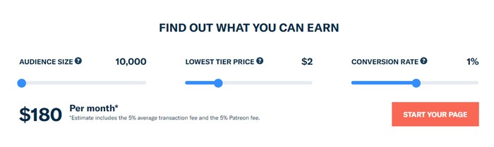 Patreon Calculator