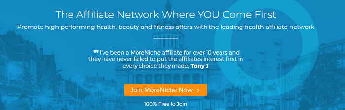 MoreNiche Affiliate Network Sign Up