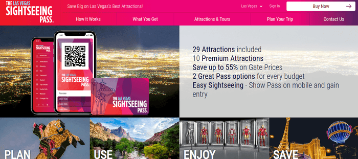 screenshot of the affiliate sign up page for Sightseeing Pass