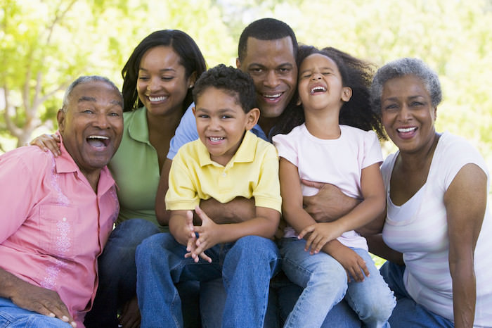 multiple generations of one family representing genealogy affiliate programs