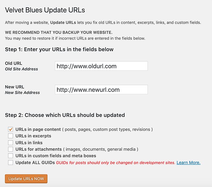 Velvet Blues Update URL plugin 