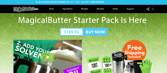 screenshot of the affiliate sign up page for MagicalButter