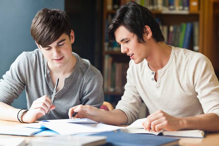 one student tutoring another student showing the best language affiliate programs