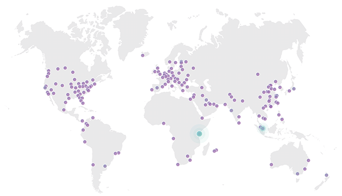 Cloudflare network coverage