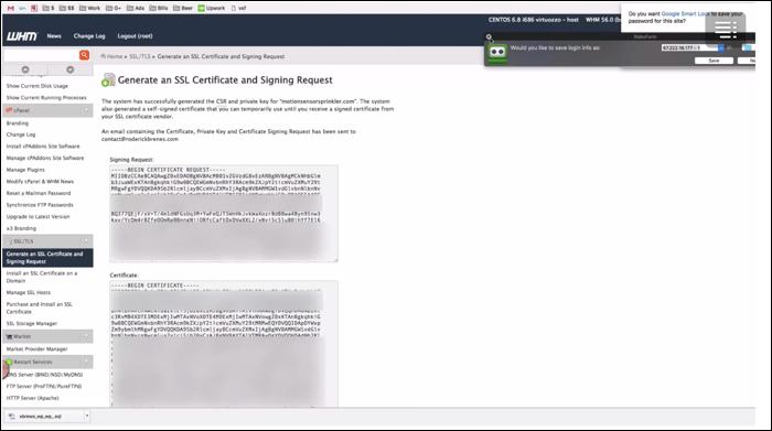 generate ssl certificate cpanel