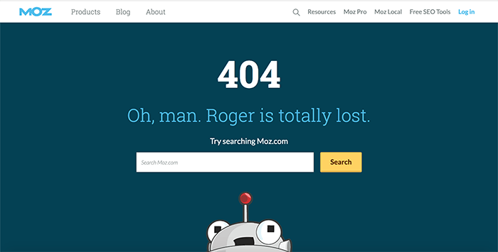 Great 404 page example