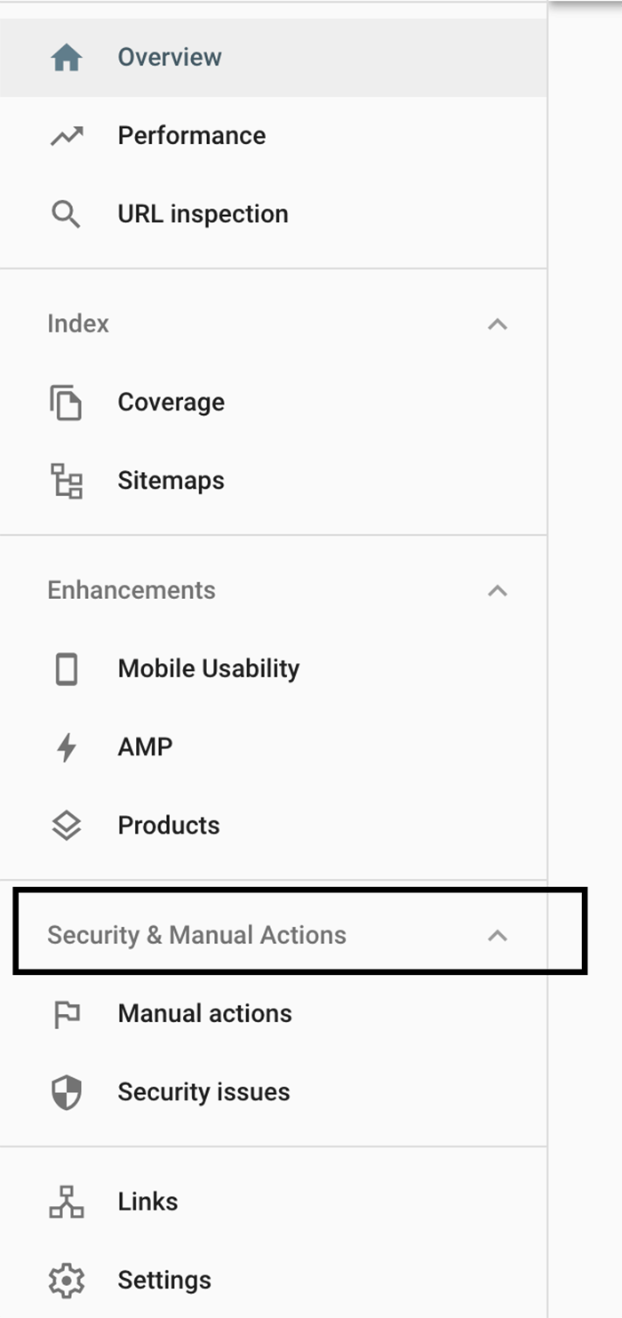 How to check for manual actions