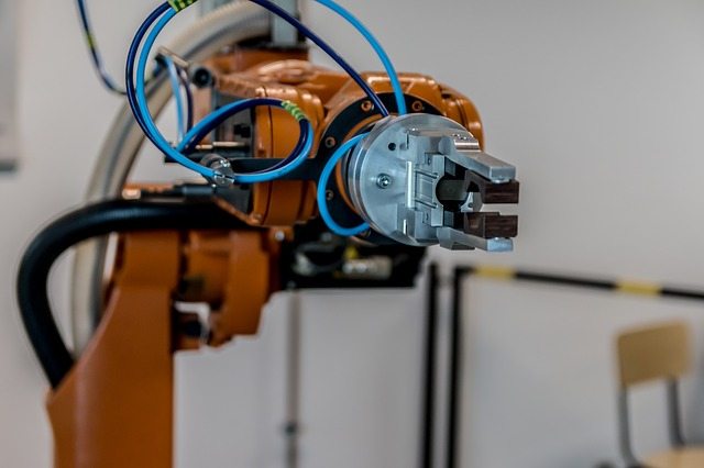 a robot arm controlled by AI representing amazon affiliate plugins