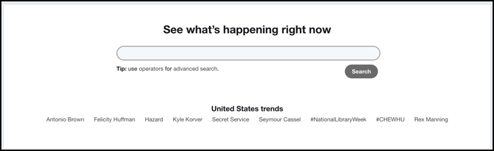 twitter trending