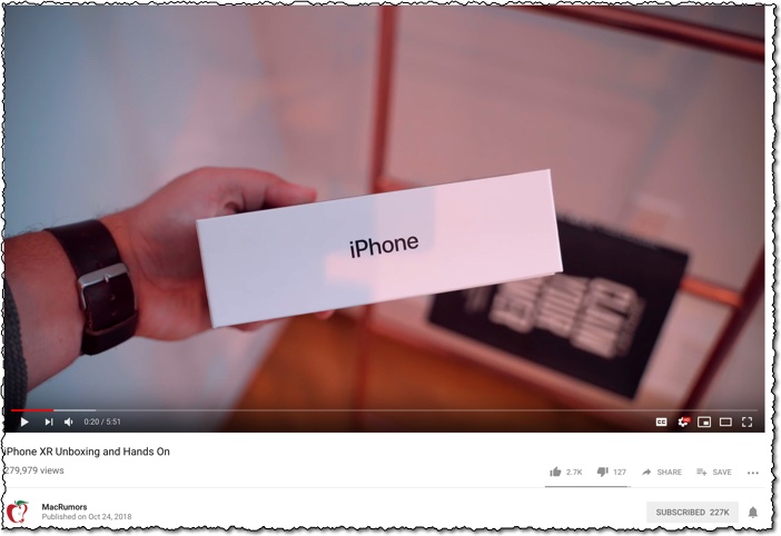 youtube channel macrumors unboxing videos no face on youtube