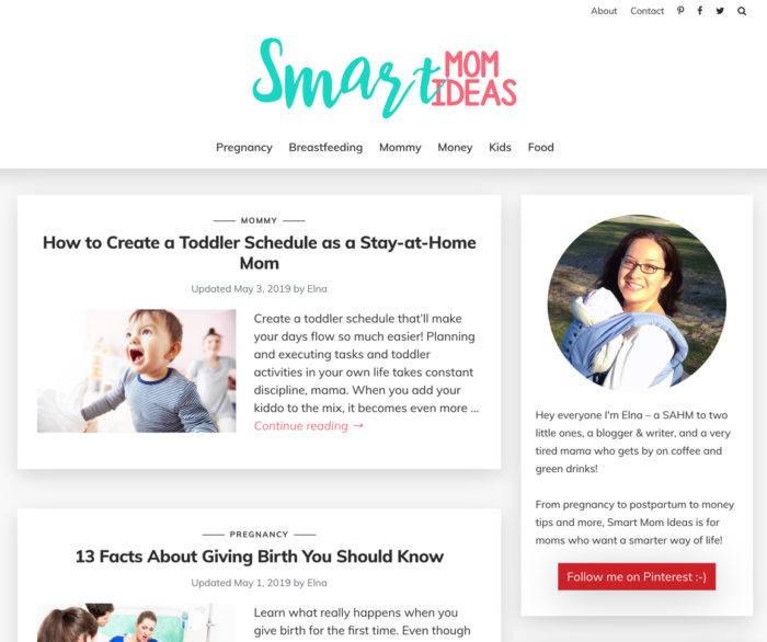 smart mom ideas affiliate website