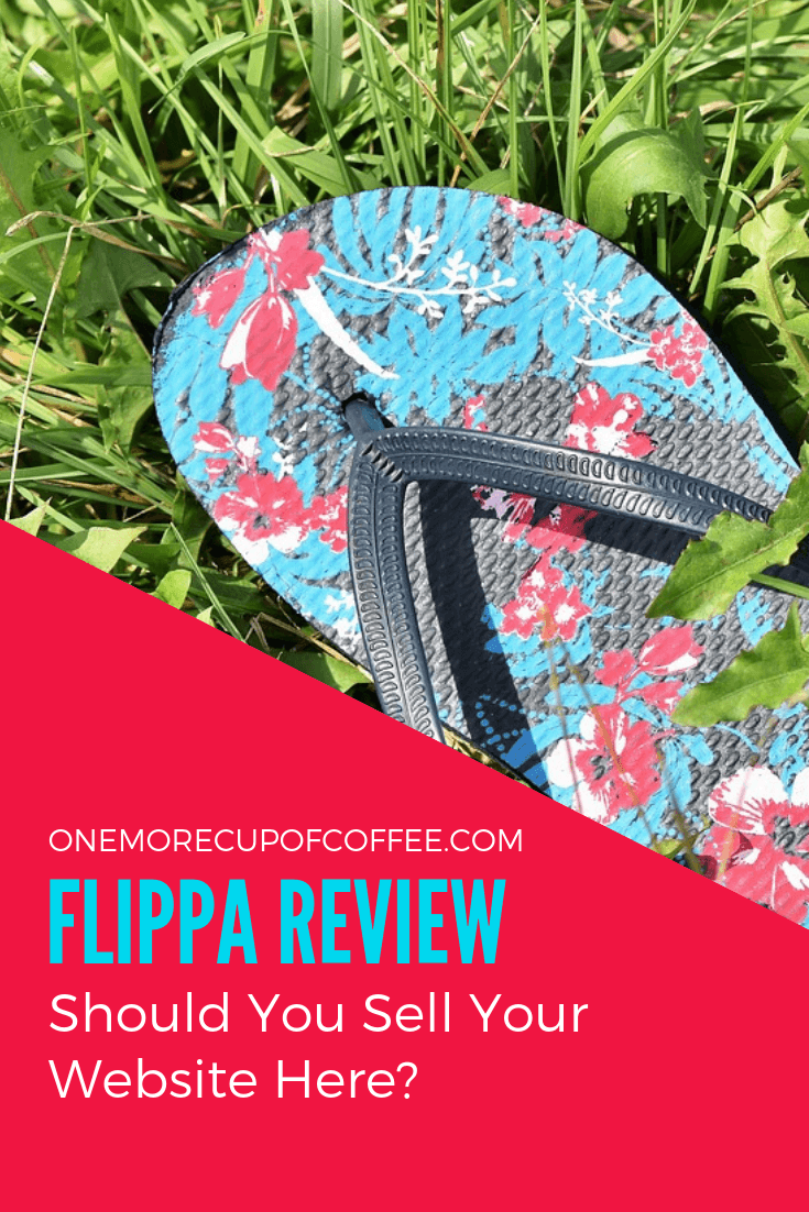 image of a colorful flip flop on green grass to represent "flippa", a website auction platform. This article is a review of Flippa