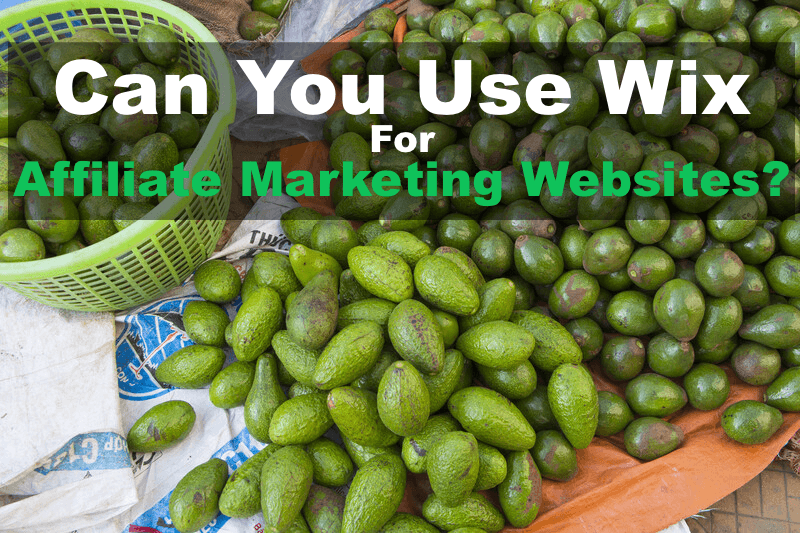 pile of avocados with text headline, "Can You Use Wix for Affiliate Marketing Websites?"