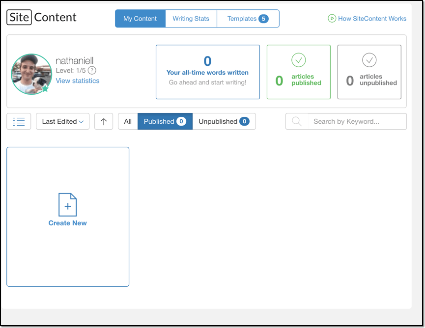 sitecontent overview