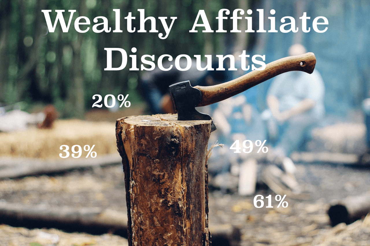 wealthy affiliate discounts