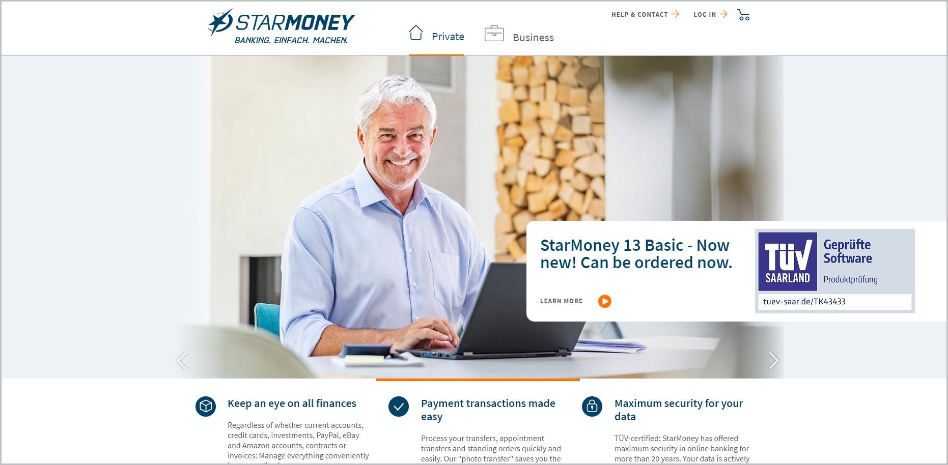 starmoney homepage